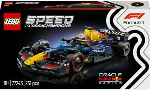 Oracle Red Bull RB20 F1 Yarış Arabası 77243 – Yetişkinler için Koleksiyonluk Sürücü Minifigürü ve Orijinal Detaylar İçeren Koleksiyonluk Model Yapım Seti (251 Parça)