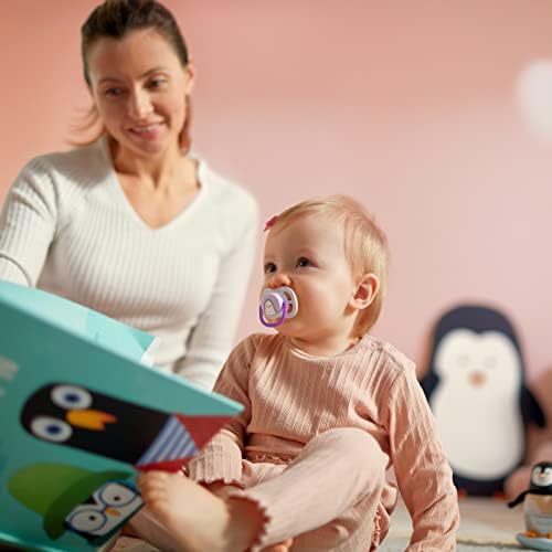 Ultra Air Emzik, Kız Bebekler için 0-6 Ay, 2’li Paket, Ortodontik Silikon, Geniş Hava Delikli, Mikrodalga Sterilize Edilebilir, BPA İçermez, Taşıma Kutulu, SCF080/06