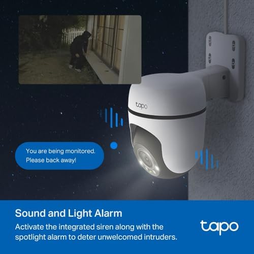 C510W, 2K Dış Mekan Wi-Fi Güvenlik Kamerası, Hareket Tespit/Takibi, 360°, IP65 Su Geçirmez, Renkli Gece Görüşü, Çift Yönlü Ses, Bulut/Yerel Depolama, Sesli ve Işıklı Alarm - Görsel 3