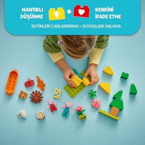 Alternative view of Kamp Gezisi 10452-2 Yaş ve Üzeri Kız ve Erkek Çocuklar için Çadır, Kano, Kamp Ateşi ve 2 Figür İçeren Küçük Kas Becerileri ve Renk Eşleştirme Yaratıcı Yapım Seti (32 Parça)