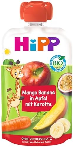 Organik Havuçlu Karışık Meyve Püresi 100 gr