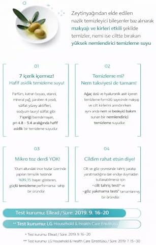Aqua Arındırıcı Temizleme Suyu Hyaluronik Asit Panthenol ile Cilt Temizleme 500 ml
