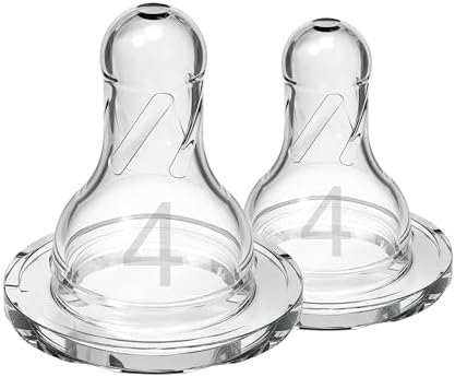 Alternative view of 4. Seviye Dar Ağız Silikon Biberon Emziği, İkili Paket