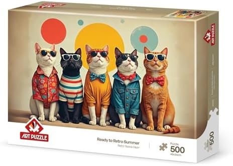 Retro Yazına Hazır 500 Parça Puzzle