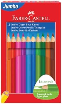 Alternative view of Kuru Boya Kalemi, 12 Renk, Çocuklar İçin Eğlenceli ve Kolay Tutuş, Ergonomik Üçgen ve Kalın Gövde, Kırılmaya Karşı Dirençli Özel Yapıştırma Sistemi
