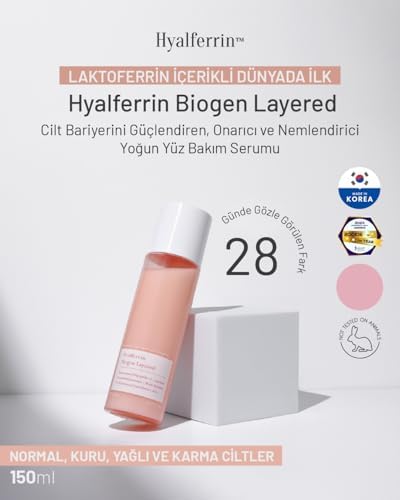 Layered 3 Katmanlı Yüz Bakım Serumu - Ginseng ve Squalane içerikli, B3 (Niacinamide) ile Leke ve Kırışıklık Giderici, Kore Cilt Bakım Ürünü, Nemlendirici & Bariyer Onarıcı Serum 150ml-Ovaco - Görsel 3
