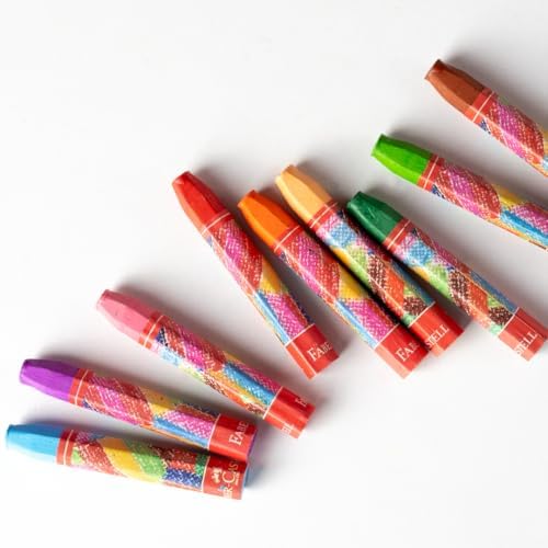 Altıgen Pastel Boya, 12 Renk, Plastik Kutu, Yumuşak ve Canlı Renkler, Rahat Kullanım, Etkili Uygulama