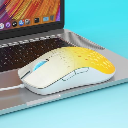 Alternative view of Aula S11 Pro 3600DPI RGB Optik Gaming Mouse Sarı