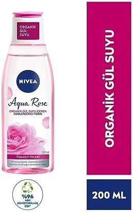Aqua Rose Organik Gül Suyu İçeren Nemlendirici Tonik (200 ml), Tüm Cilt Tipleri İçin, Gözenek Arındırıcı, 24 Saat Yüz Nemlendirici - Görsel 3