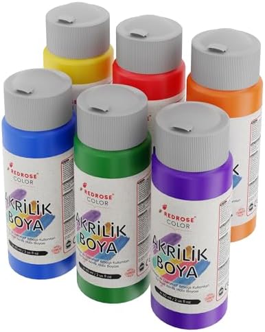 Alternative view of Ara Renkler Akrilik Boya 6'lı Set 6x60 ml