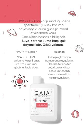 Alternative view of Çocuklar için Cildi Suya, Tere ve Kuma Karşı Çok Dayanıklı 50spf Uva