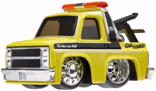 CarTuned S3 1987 Chevy C10 Sarı Çekici Araba, Diecast Arabası, Metal Gövde, Çok Renkli - Görsel 3