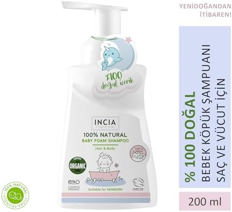 Alternative view of %100 Doğal Organik Sertifikalı Bebek Köpük Şampuanı Saç Vücut Lavanta Konak Önleyici Yenidoğan 200 ml