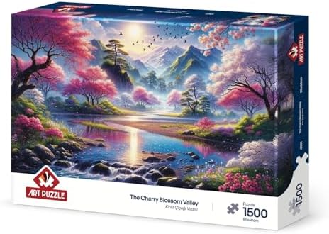 Alternative view of Kiraz Çiçeği Vadisi 1500 Parça Puzzle