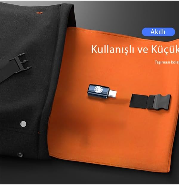 Alternative view of 35W Lightning to Type C 15 Max Pro Plus Yuva Çevirici Hızlı Şarj Aktarımı OTG Dönüştürücü Gri OTGTM-G