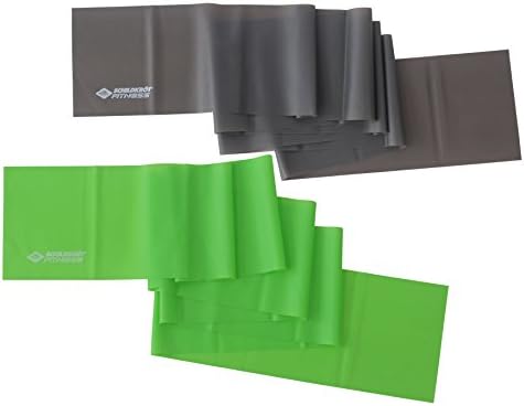 Alternative view of Schildkröt Fitnessbänder 2er Set, Latexfrei, Grün-Anthrazit, in 4-Farb Karton