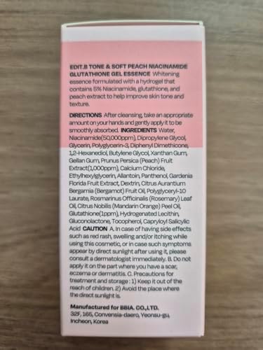 Niasinamid Ve Glutatyon Içeren Jel Esans Edit.b Peach Niacin Glutathione Gel - Görsel 2