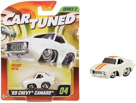 Entertaintment CarTuned S3 1969 Chevy Camaro - Beyaz Muscle Araba