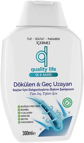 Alternative view of Ql 6 Aktifli Şampuan Dökülme Karşıtı Geç Uzayan Saçlar Tuzsuz Parabensiz Sülfatsız Hızlı Saç Uzatma