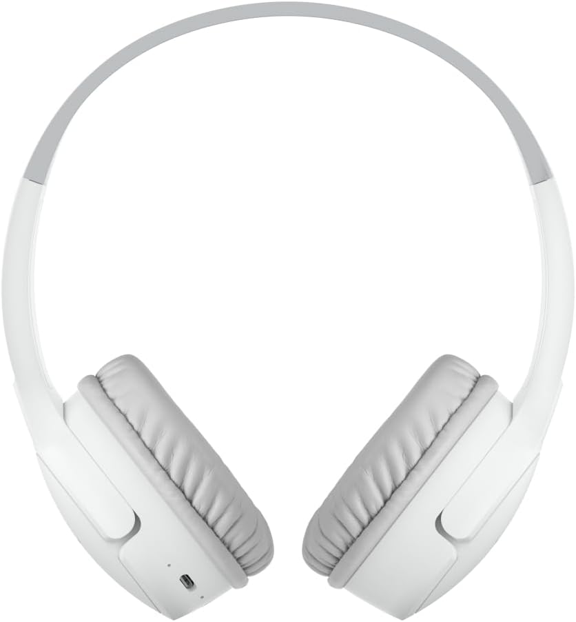 Alternative view of SoundForm mini kablosuz çocuk kulaklığı, entegre mikrofonlu ve eğlenceli çıkartmalı, 30 saat oynatma – ders, tatil,, iPad, Galaxy için kulak üstü kulaklık, beyaz