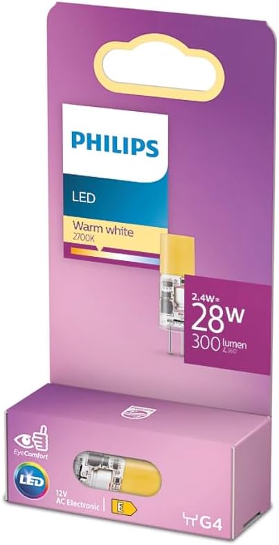 LED Kapsül 2.4W 300 Lumen 2700K Sarı Işık G4 Duy (28W Eşleniği)