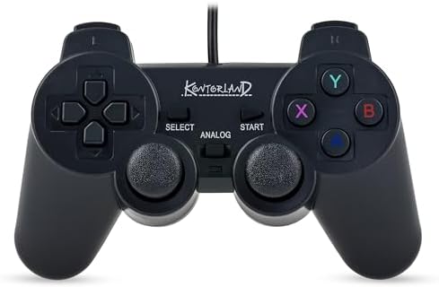 Alternative view of Kablolu PC Gamepad – D-Input & X-Input Destekli Çift Titreşimli USB Oyun Kolu (Siyah)