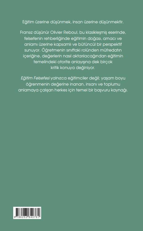 Alternative view of Eğitim Felsefesi