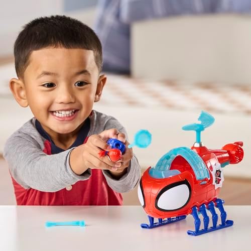 Alternative view of Spidey and His Amazing Spidey Copter, 7,6 cm Oyuncak Araçlı Aksiyon Figürü