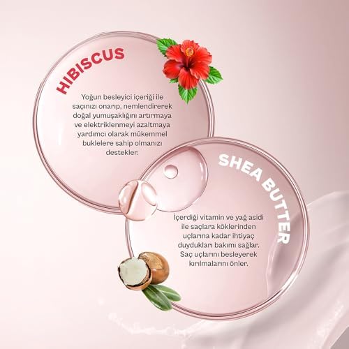 Twisted Curls Hibiscus & Shea Butter Kıvırcık ve Dalgalı Saçlara Özel Durulanmayan Bakım Kremi 175 ml- Vegan