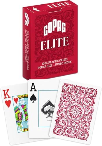 Alternative view of Copag %100 Plastik Oyun Kartları, Poker Boyu Endeks Tek Deste, Kırmızı