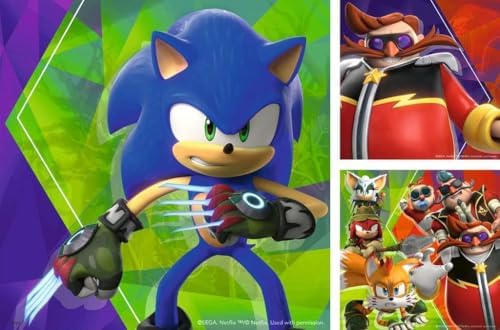 Alternative view of , 3x49p Puzzle Sonic, Çocuk Puzzle