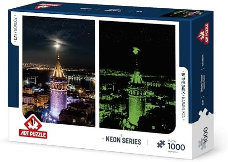 Galata Kulesi 1000 Parça Neon Puzzle - Görsel 3