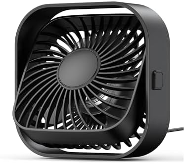 Alternative view of K51 Masaüstü Vantilatör 3 Kademeli 360° Döner Başlıklı USB Kablolu Soğutucu Fan Siyah