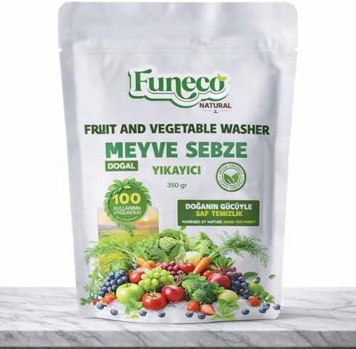 Meyve & Sebze Yıkayıcı 350 g – Bitki ve Mineral Bazlı Doğal Temizleyici Toz – Vegan, Food Grade, 100 Kullanımlık - Görsel 3