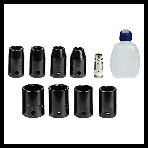Havalı Darbeli Somun Sıkma TC-PW 340 (Maks. tork 340 Nm, sağ/sol dönüş, kauçuk kaplı sap, 8 lokma, boş yağ şişesi ve nipel dahil) - 4138950 - Görsel 2
