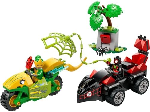 | Spidey ve İnanılmaz Arkadaşları Spin ve Electro Dinozor Aracı Takibi 11198-4 Yaş ve Üzeri Erkek ve Kız Çocuklar için Yaratıcı Oyuncak Yapım Seti (124 Parça)