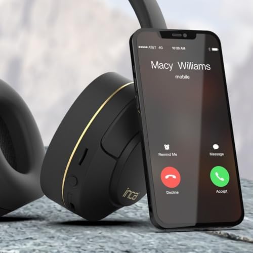 Alternative view of Inca IBK-503S Kablosuz 5.3 Bluetooth Hafıza Kart Destekli Kulak Üstü Kulaklık Siyah 400Mah 12 Saat pil ömrü Bluetooth, Micro SD Hafıza Kartı ve AUX modu desteği
