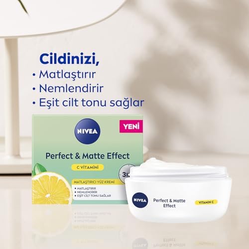 Alternative view of Perfect & Effect C Vitaminli Yüz Bakım Kremi (50 ml), Matlaştırıcı, Nemlendirici Yüz Kremi, Eşit Cilt Tonu