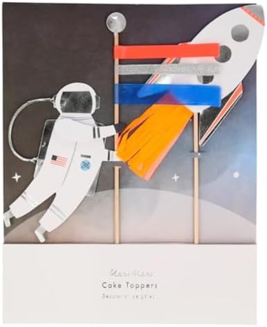 Space Cake Topper Uzay Pasta Süsü