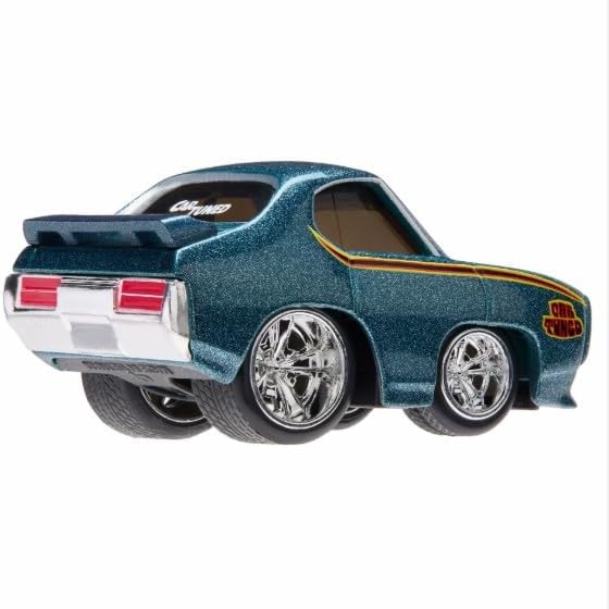 CarTuned S3 1969 Pontiac GTO Judge, Mavi Muscle Araba, Diecast Metal Gövde, Arabası - Görsel 2