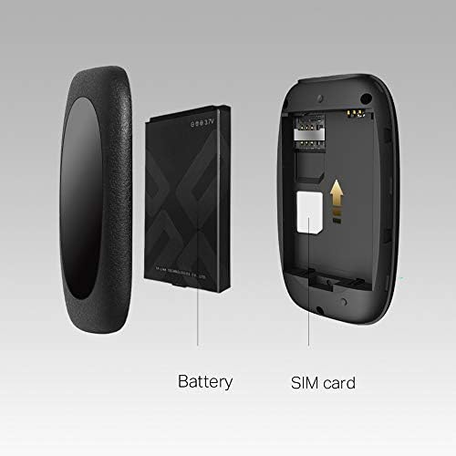 Alternative view of M7000, 4G LTE Mobil Wi-Fi Router