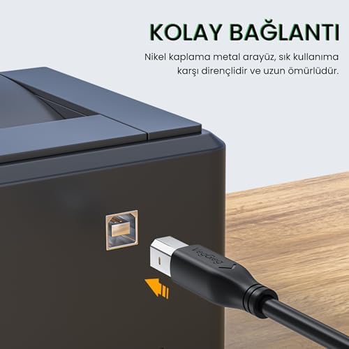 Alternative view of USB B Printer Tarayıcı Yazıcı Data Kablosu 3 Metre
