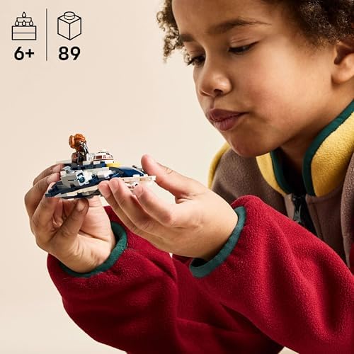 Alternative view of : Klon Savaşları Plo Koon'un Jedi Starfighter Mikro Savaşçısı 75400-6 Yaş ve Üzeri Çocuklar için minifigür Kokpiti ve 2 Mermi Atıcı İçeren Yaratıcı Oyuncak Yapım Seti (89 Parça)