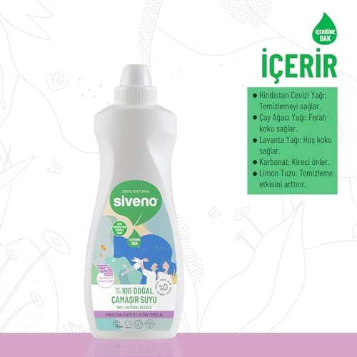 %100 Doğal Çamaşır Suyu Bitkisel Lavanta Çay Ağacı Tüm Yüzey Ve Kumaşlarda 700 ml - Görsel 3