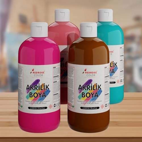 Tamamlayıcı Renkler Akrilik Boya 4'lü Set 4x500 gr