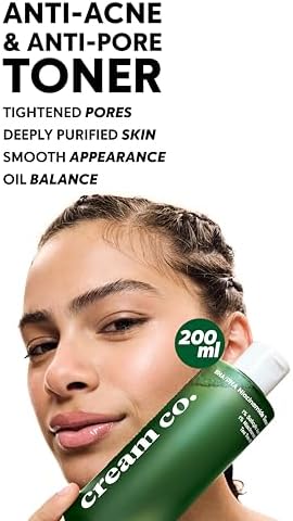 Cream Co. Akne & Siyah Nokta Karşıtı Gözenek Sıkılaştırıcı BHA/PHA Niacinamide Salisilik Asit Tonik 200 ml