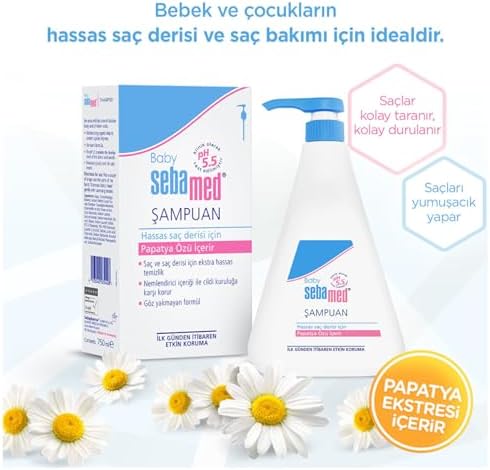 Baby pH 5.5 Göz Yakmayan Formül Nemlendirici Etkili Papatya Özütlü Bebek Şampuanı 750 ml
