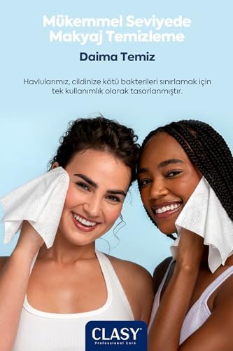 Alternative view of Clean Towels XL – 50’li Tek Kullanımlık Yüz Havlusu | Ultra Yumuşak, Hijyenik Cilt Bakım ve Makyaj Temizleme Bezi | Hassas Ciltler İçin Dayanıklı ve Seyahat Dostu Bezler