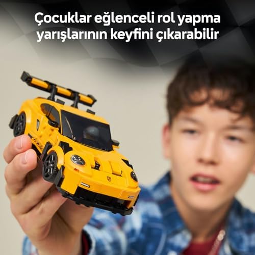 911 GT3 RS 77239 – 9 Yaş ve Üzeri Çocuklar İçin Detaylı Koleksiyonluk Model Araba, Sürücü Figürüyle Oyun ve Sergileme Yapım Seti, Araba Severlere Hediye Fikri (348 Parça)
