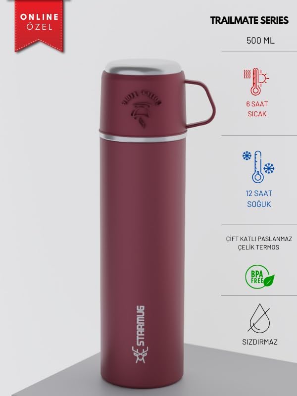 Alternative view of Trailmate Serisi Bardaklı 500 Ml Çelik Termos